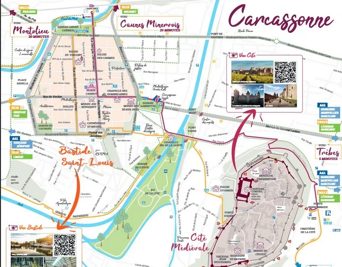 Carte du Grand Carcassonne – Plan de Carcassonne