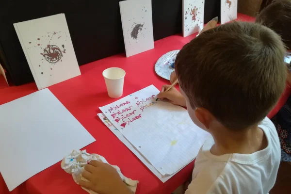 ateliers creatifs au moulin , calligraphie